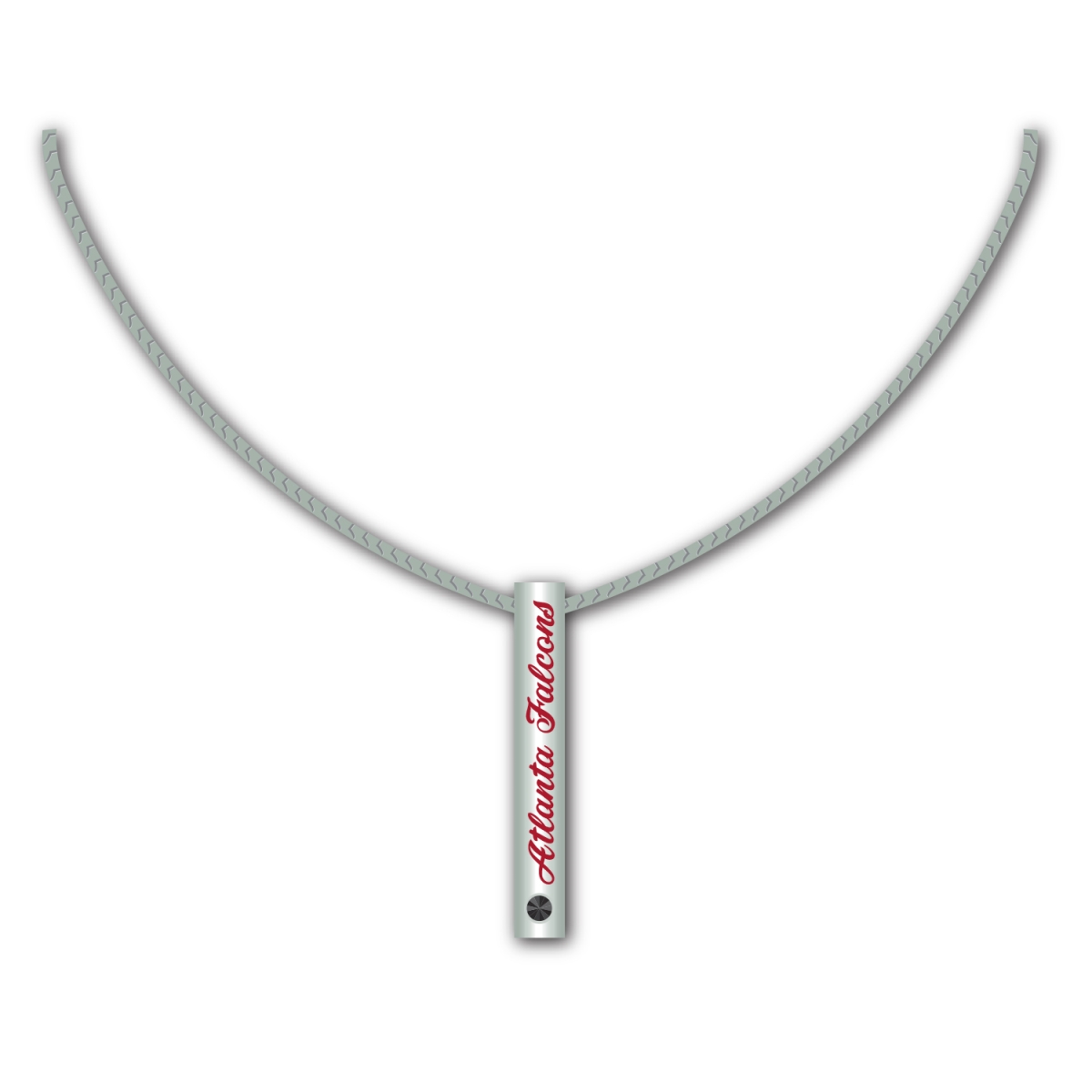 Mojo Licensing 9468804750 Atlanta Falcons Necklace - Silver Bar