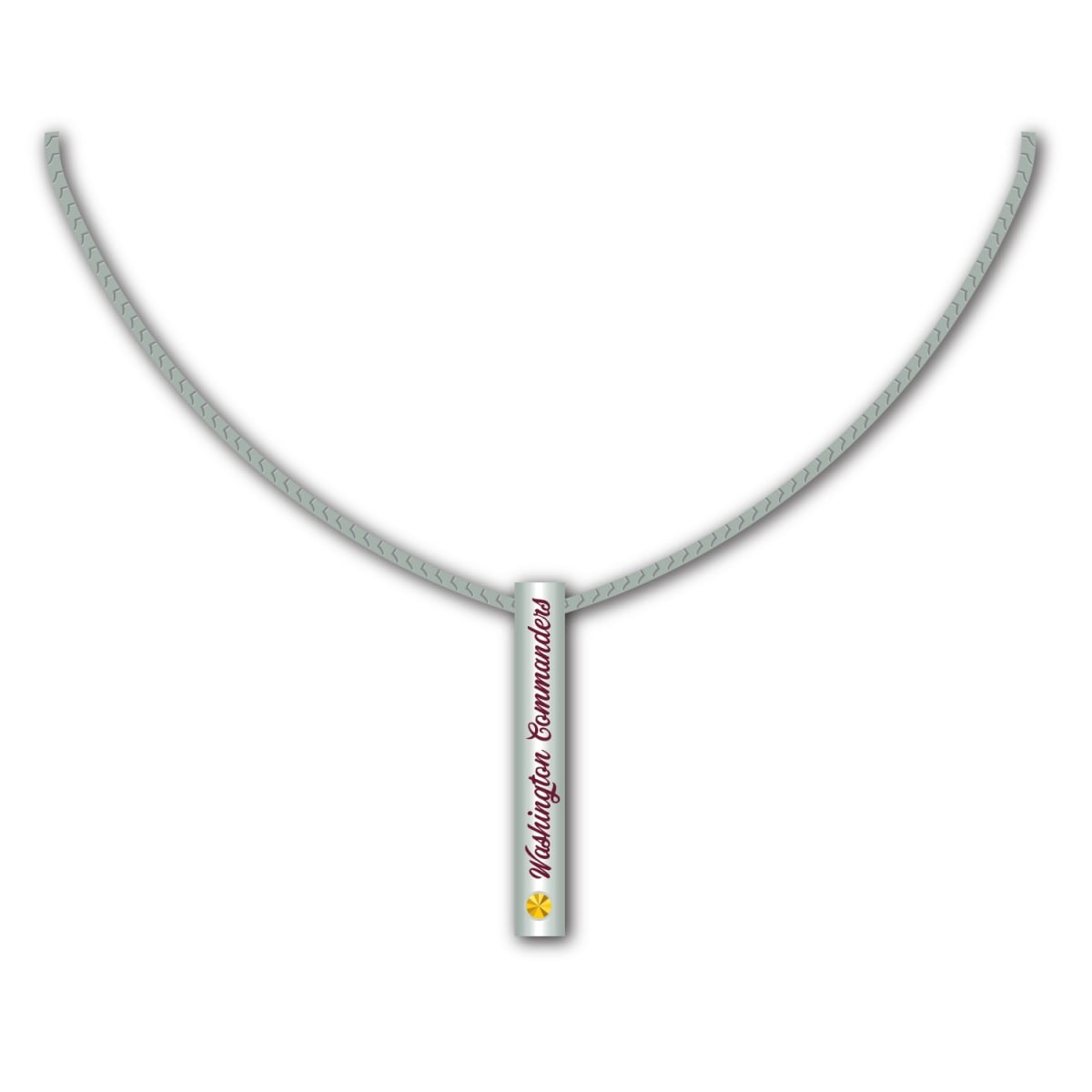 Mojo Licensing 9468804780 Washington Commanders Necklace - Silver Bar