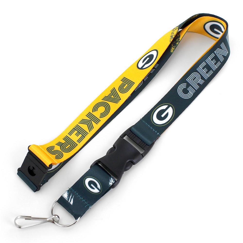 Aminco 6326407710 Green Bay Packers Lanyard - Crossfade Design