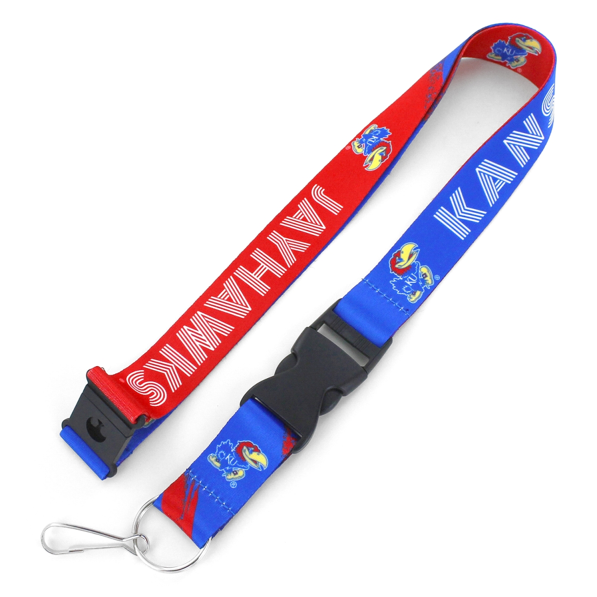 Aminco 6326408295 Kansas Jayhawks Lanyard - Crossfade Design