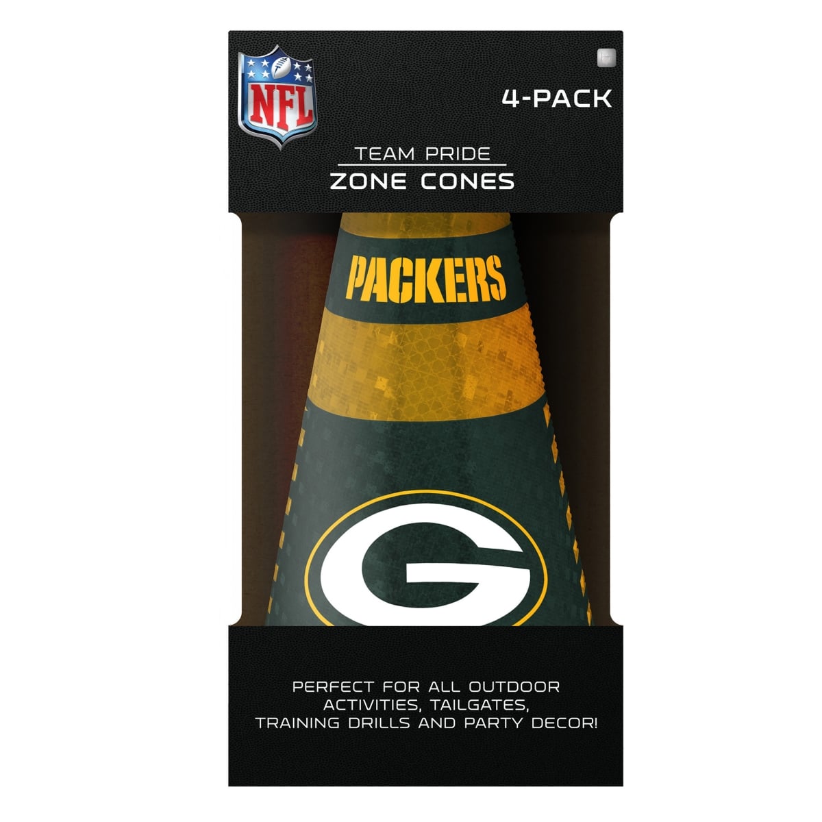 4033141894 Green Bay Packers Zone Cones - Pack of 4