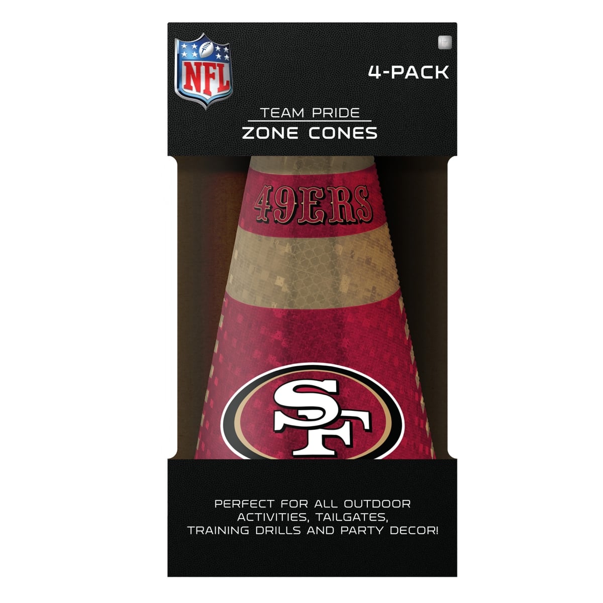 4033141910 San Francisco 49ers Zone Cones - Pack of 4