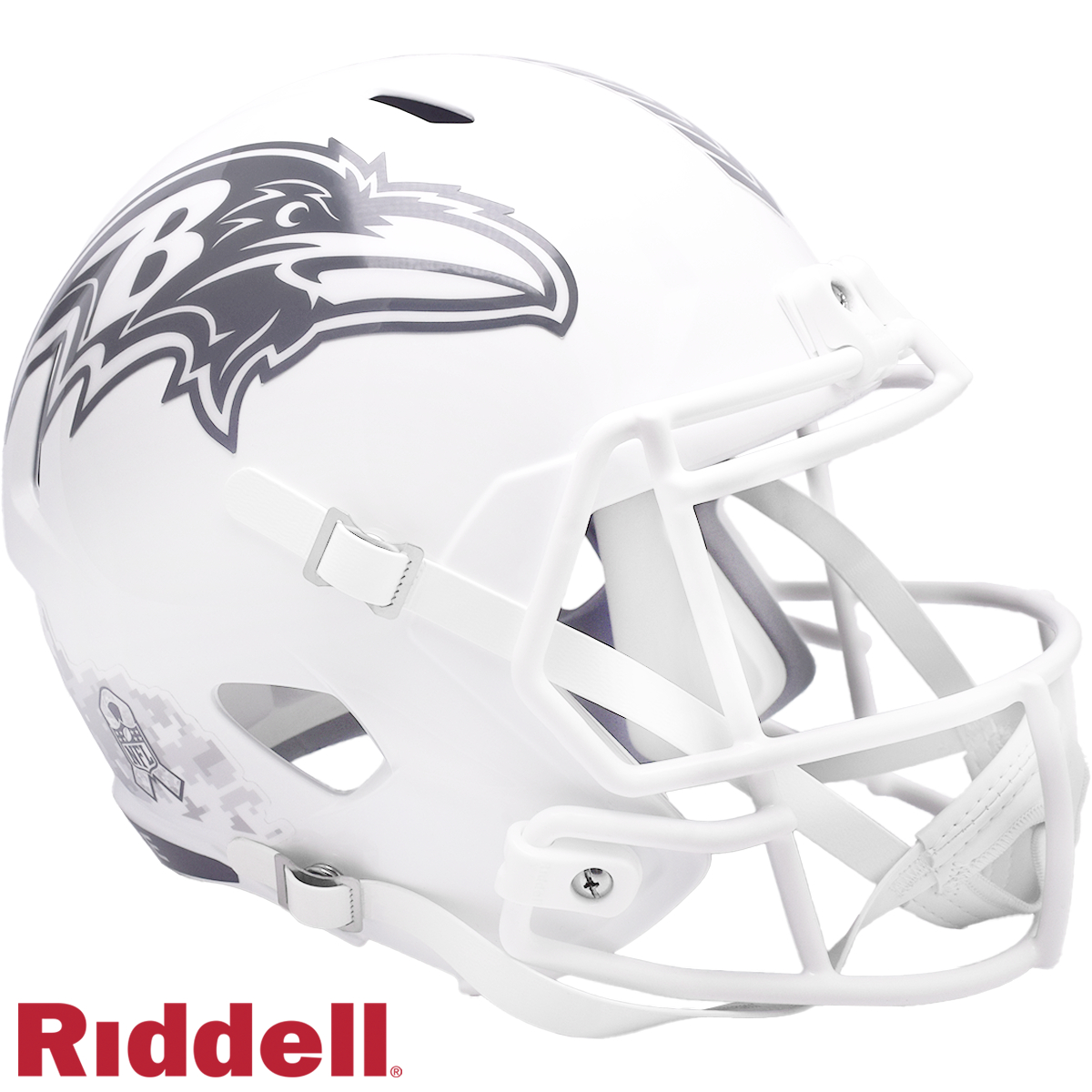 9585500280 Baltimore Ravens Helmet -  Replica Full Size Speed Style Salute To Service 2024
