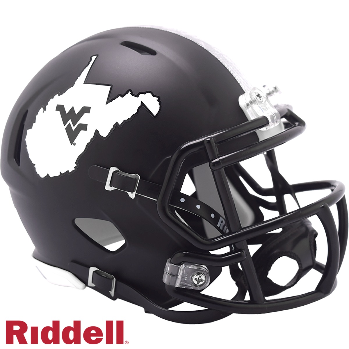 9585590429 West Virginia Mountaineers Helmet -  Replica Mini Speed Style Coal Rush