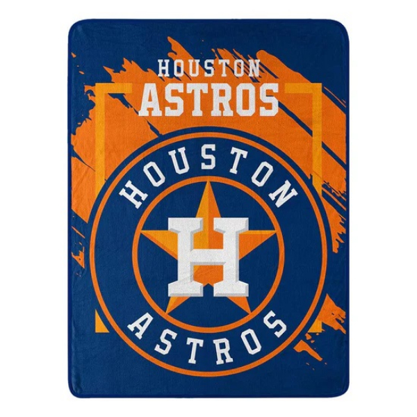 9060433072 46 x 60 in. Houston Astros Blanket - Micro Raschel Dimensional Design Rolled