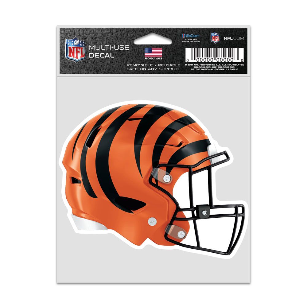9416636909 3.75 x 5 in. Cincinnati Bengals Decal - Helmet Fan