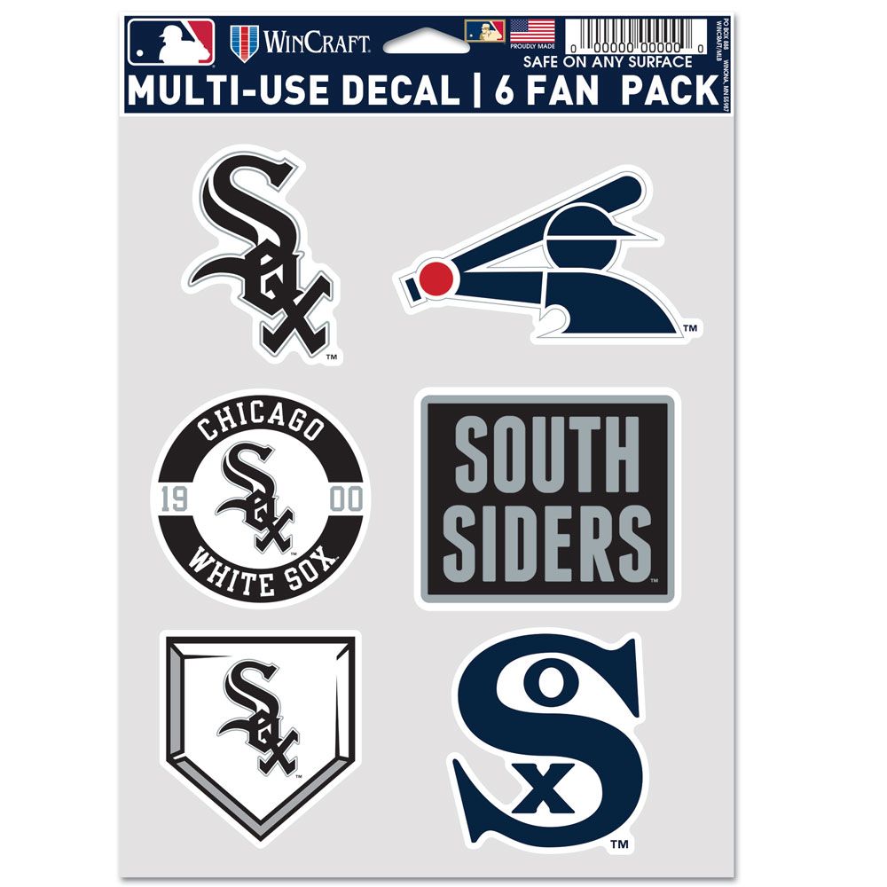 9416643765 Chicago White Sox Decal - Multi Use Fan - Pack of 6