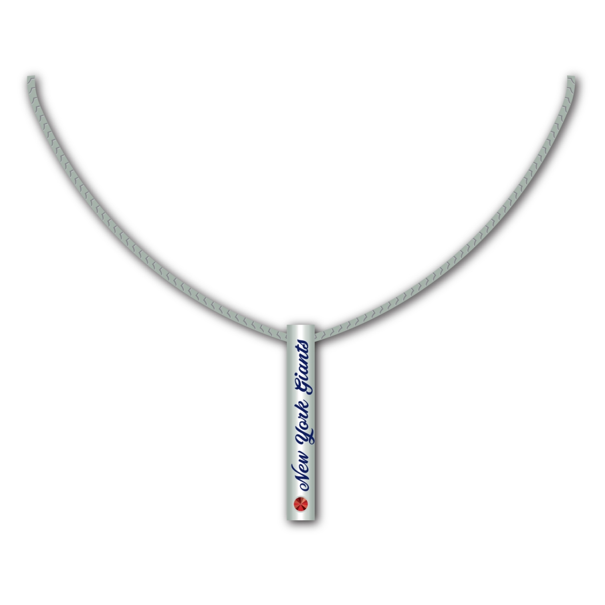 Mojo Licensing 9468804772   York Giants Necklace - Silver Bar