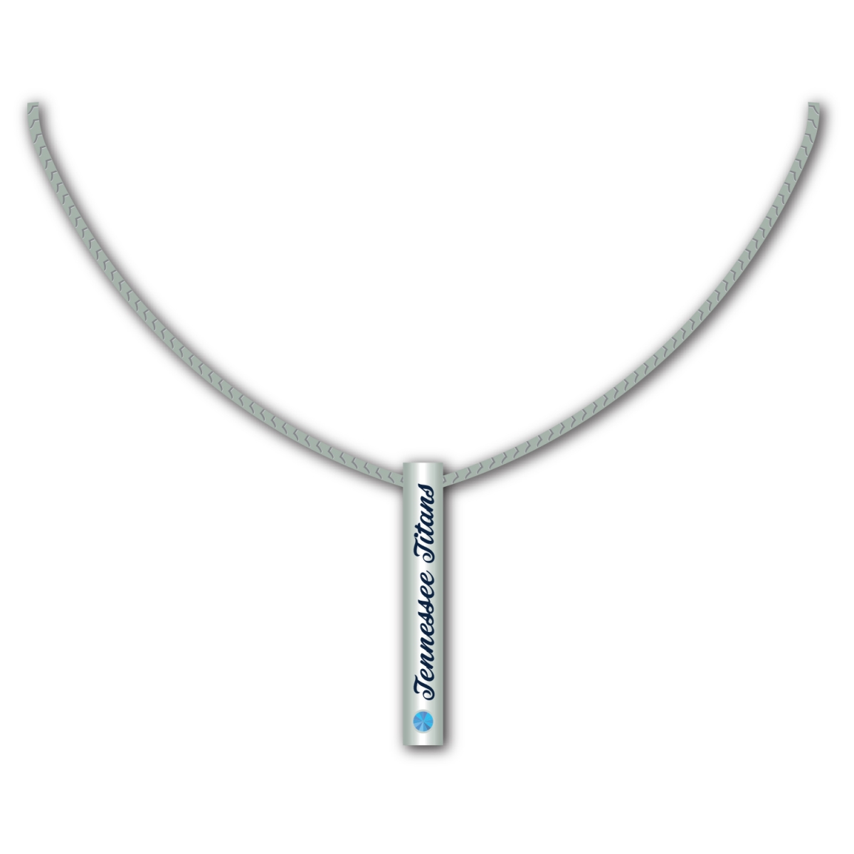 Mojo Licensing 9468804779 Tennessee Titans Necklace - Silver Bar