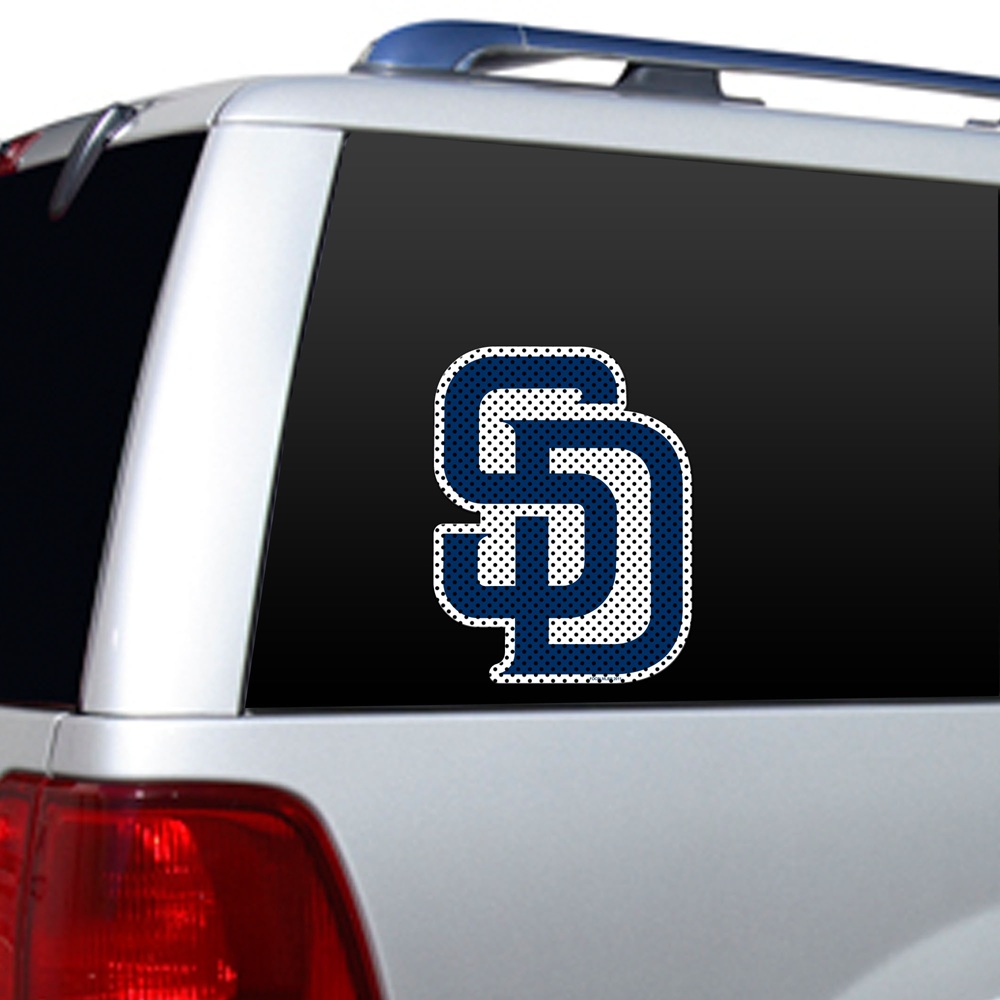 Fremont Die 2324566236 12 in. San Diego Padres Window Film - Die Cut