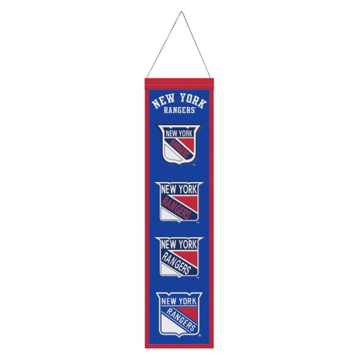 9416648505 8 x 32 in.   York Rangers Banner - Wool Heritage Evolution Design