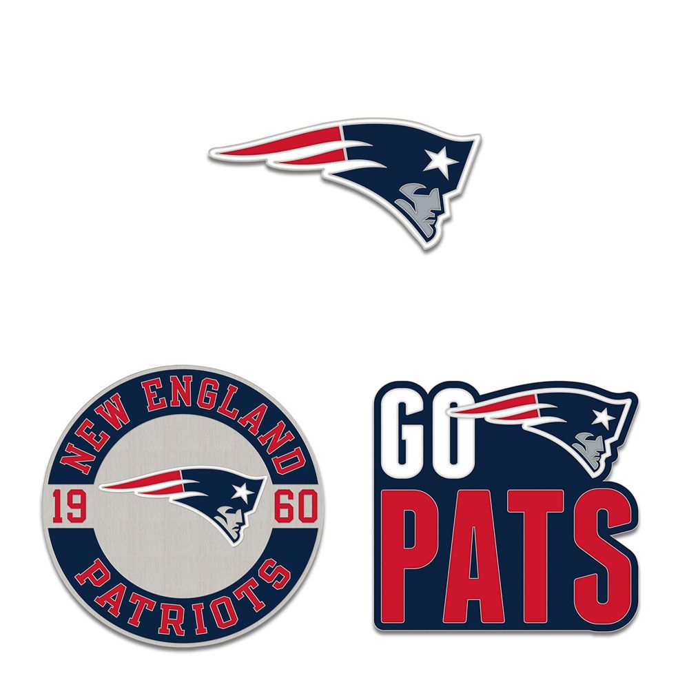 9416676682   England Patriots Enamel Pin Set - 3 Piece