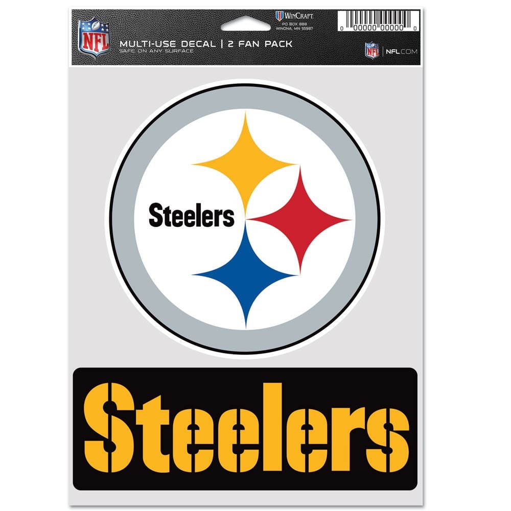 9416638084 Pittsburgh Steelers Decal - Multi Use Fan - Pack of 2