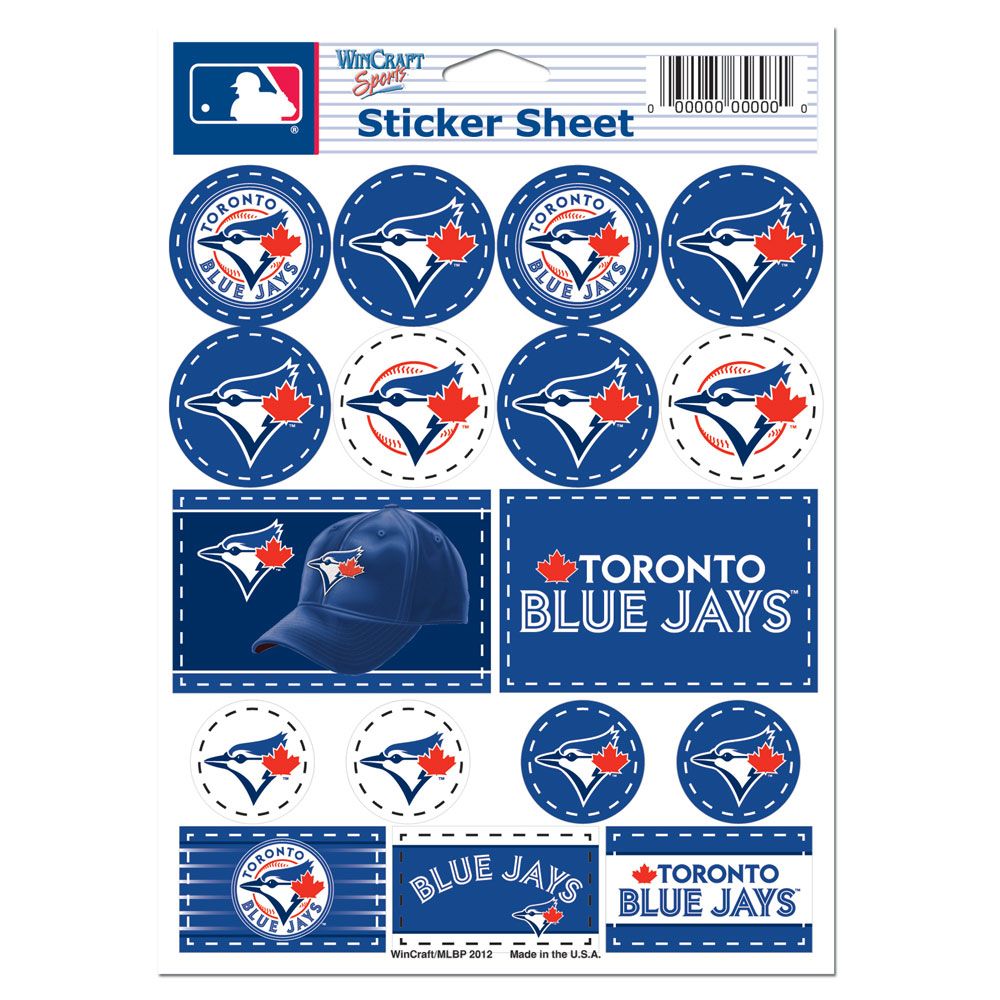 3208527161 5 x 7 in. Vinyl Toronto Blue Jays Decal Sheet