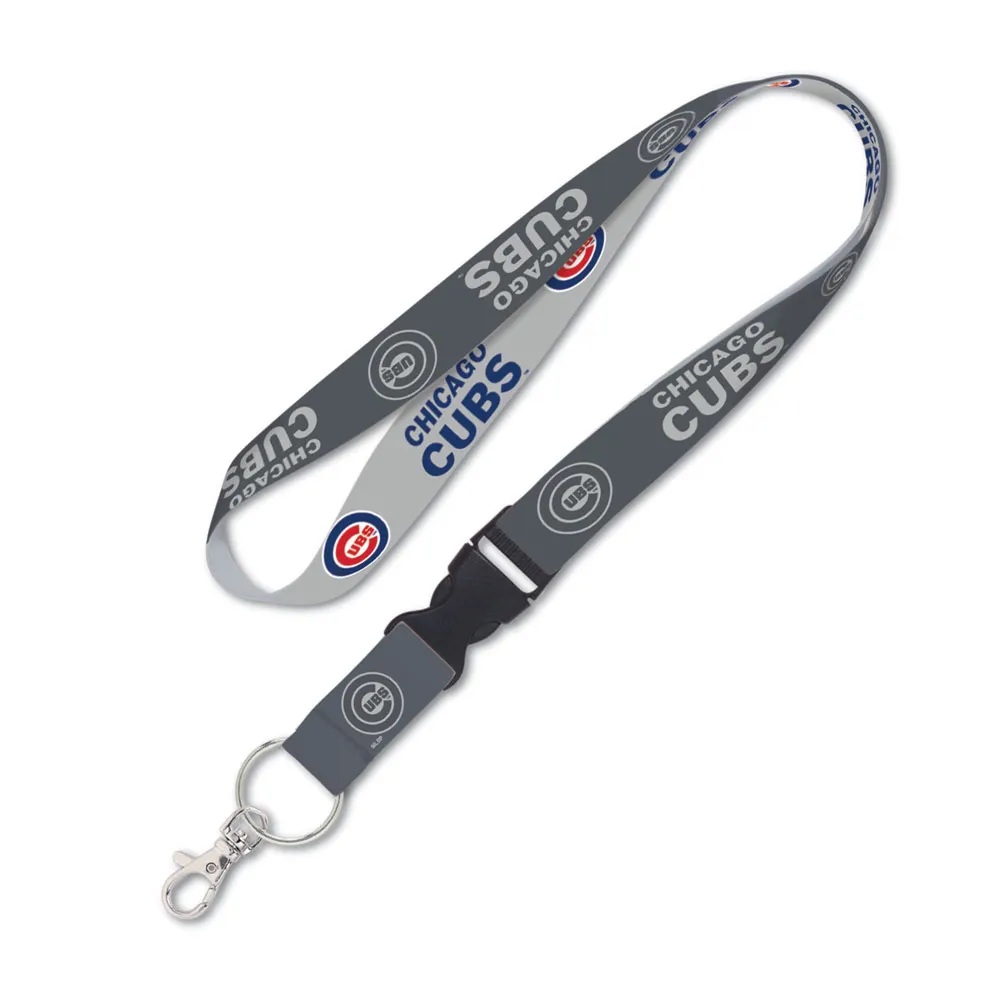 3208533670 Chicago Cubs Lanyard with Detachable Buckle - Gray