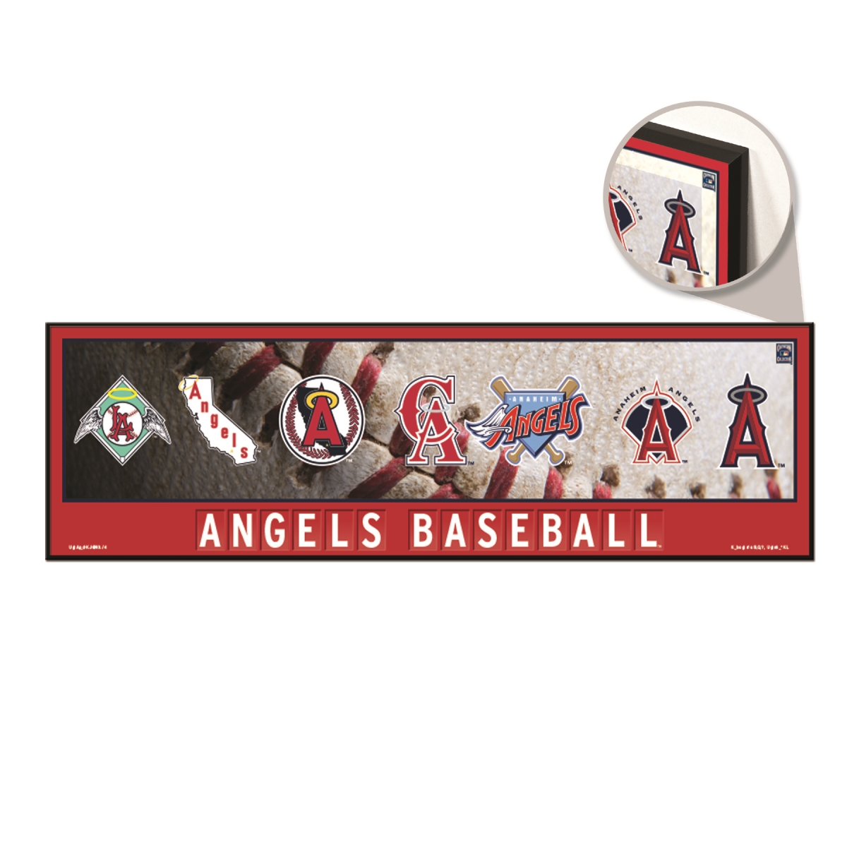 3208549002 9 x 30 in. Los Angeles Angels Sign - Wood Evolution
