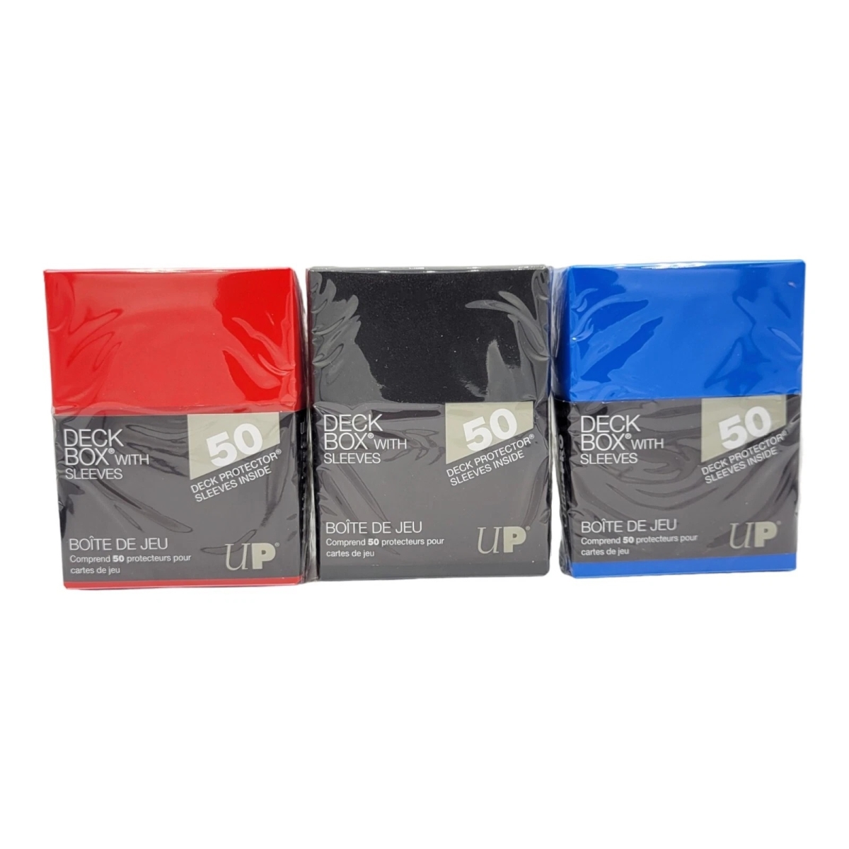 7442783724 Deck Box - 3 Color Assortment with 50 Count Sleeves