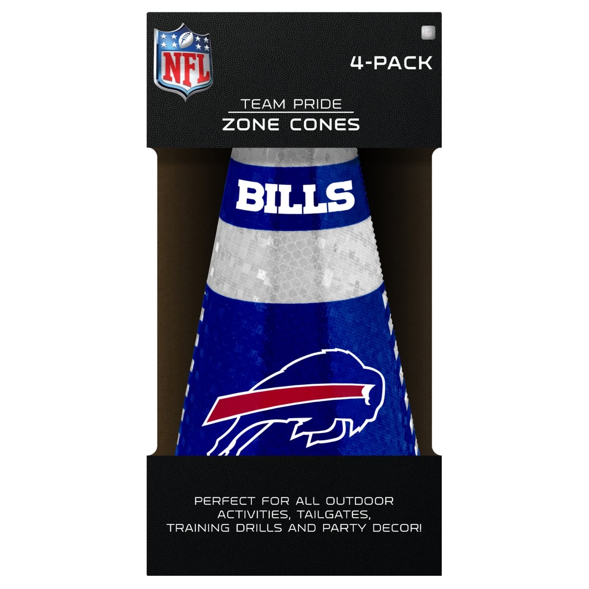 4033141886 Buffalo Bills Zone Cones - Pack of 4