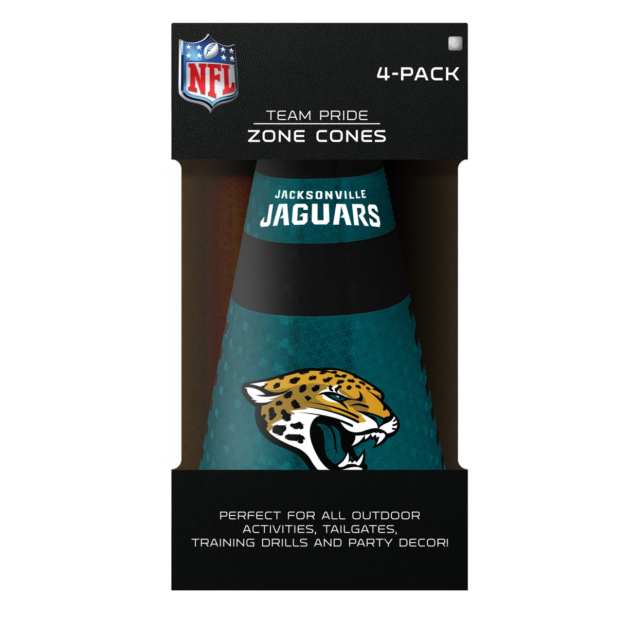 4033141897 Jacksonville Jaguars Zone Cones - Pack of 4