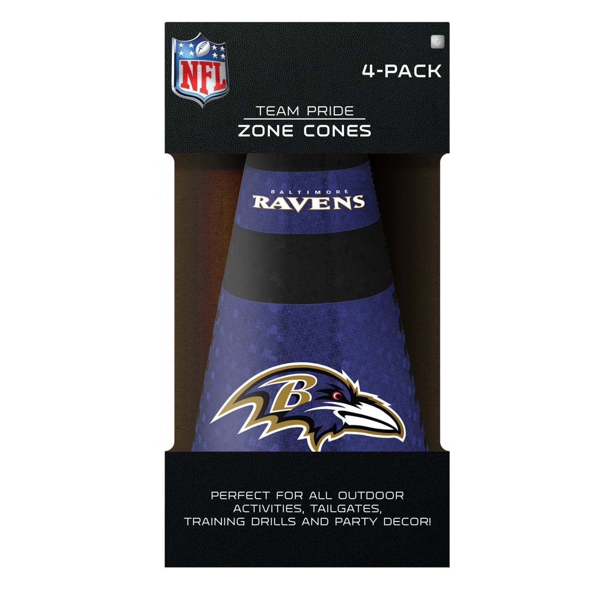 4033141885 Baltimore Ravens Zone Cones - Pack of 4
