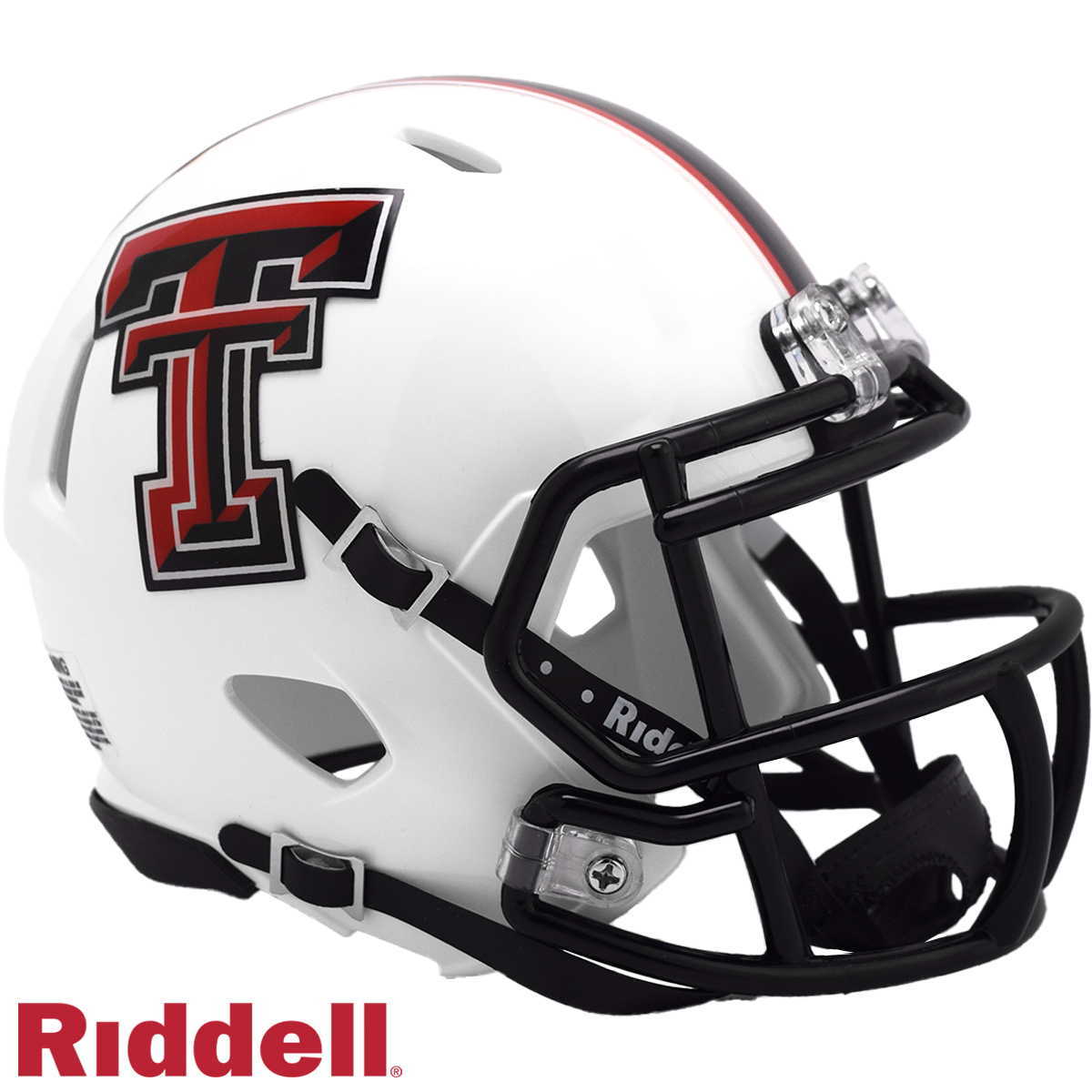9585590435 Texas Tech Red Raiders Helmet -  Replica Mini Speed Style White