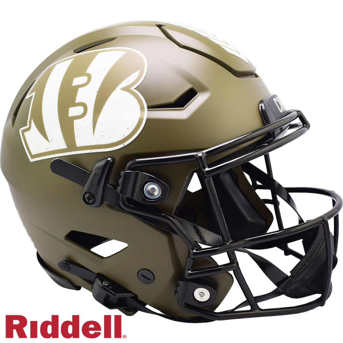 9585563163 Cincinnati Bengals Helmet -  Authentic Full Size Speed Flex Style Salute To Service 2022