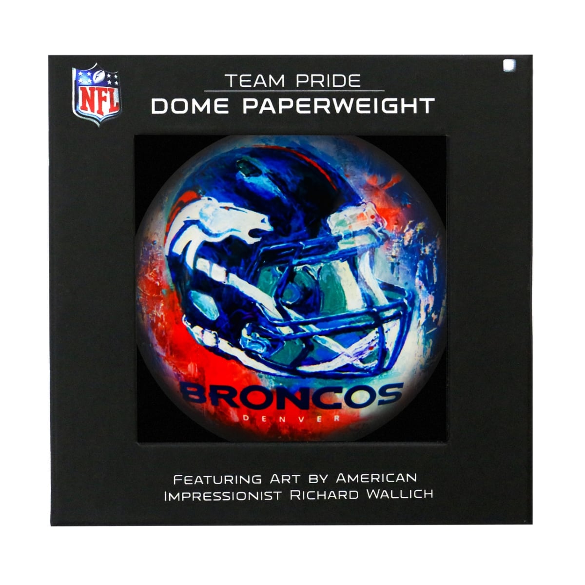 1007944628 Denver Broncos Paperweight Domed