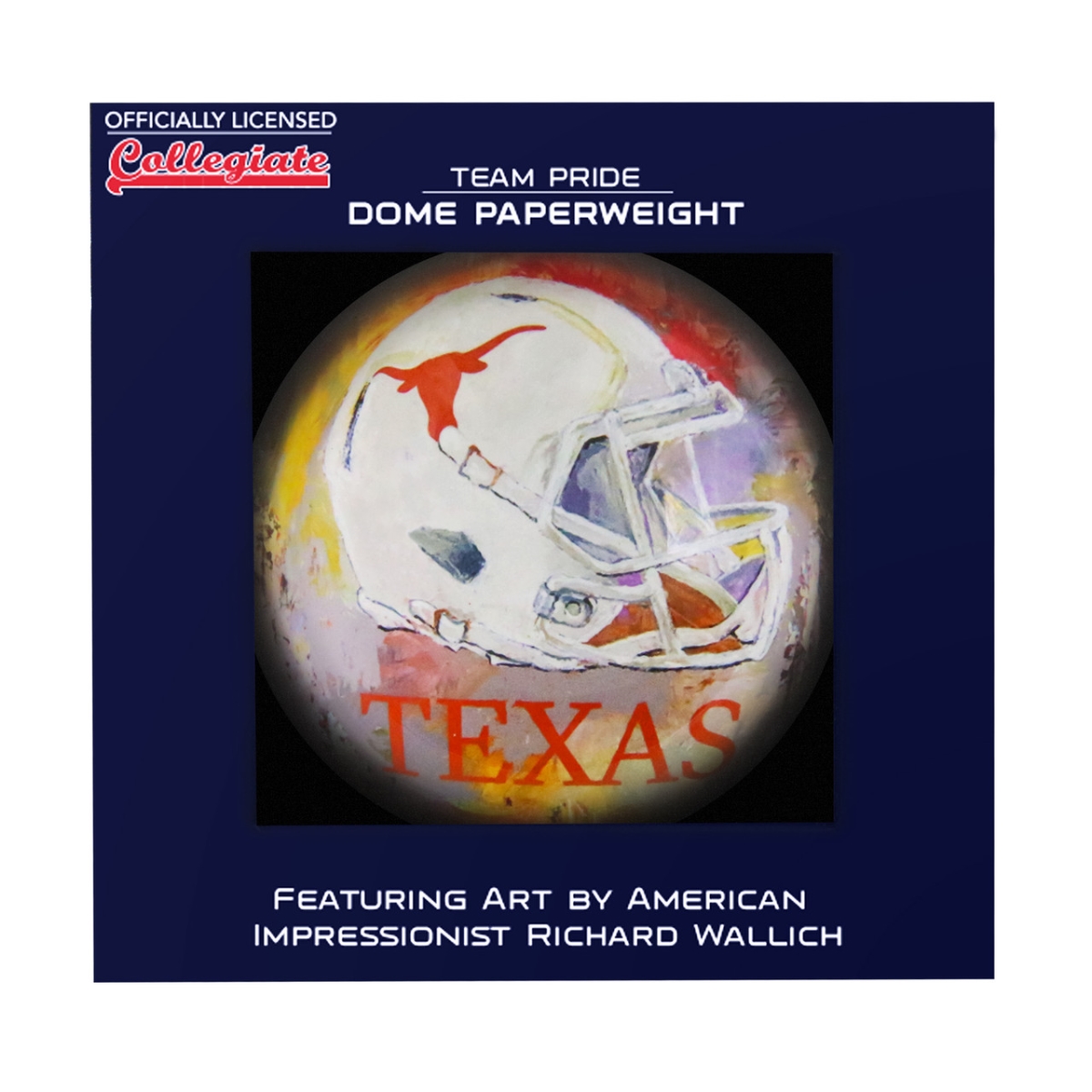 1007944667 Texas Longhorns Paperweight Domed
