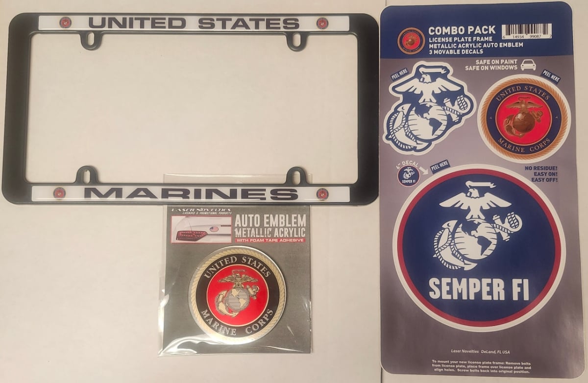 1493499087 US Marine Auto Accessory Combo Kit