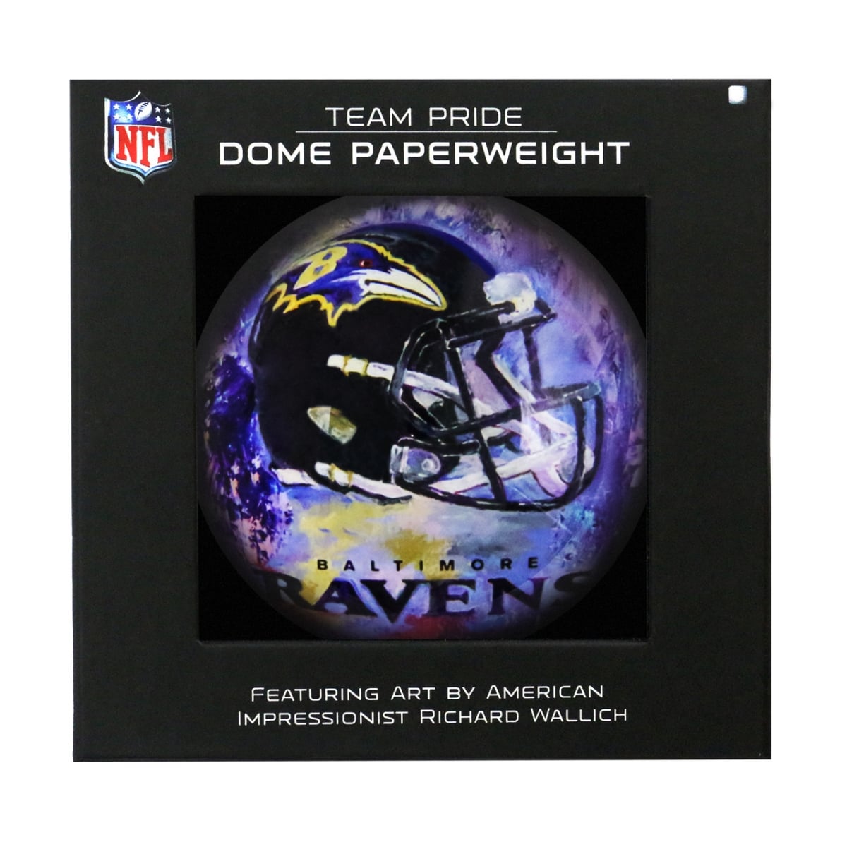 1007944621 Baltimore Ravens Paperweight Domed