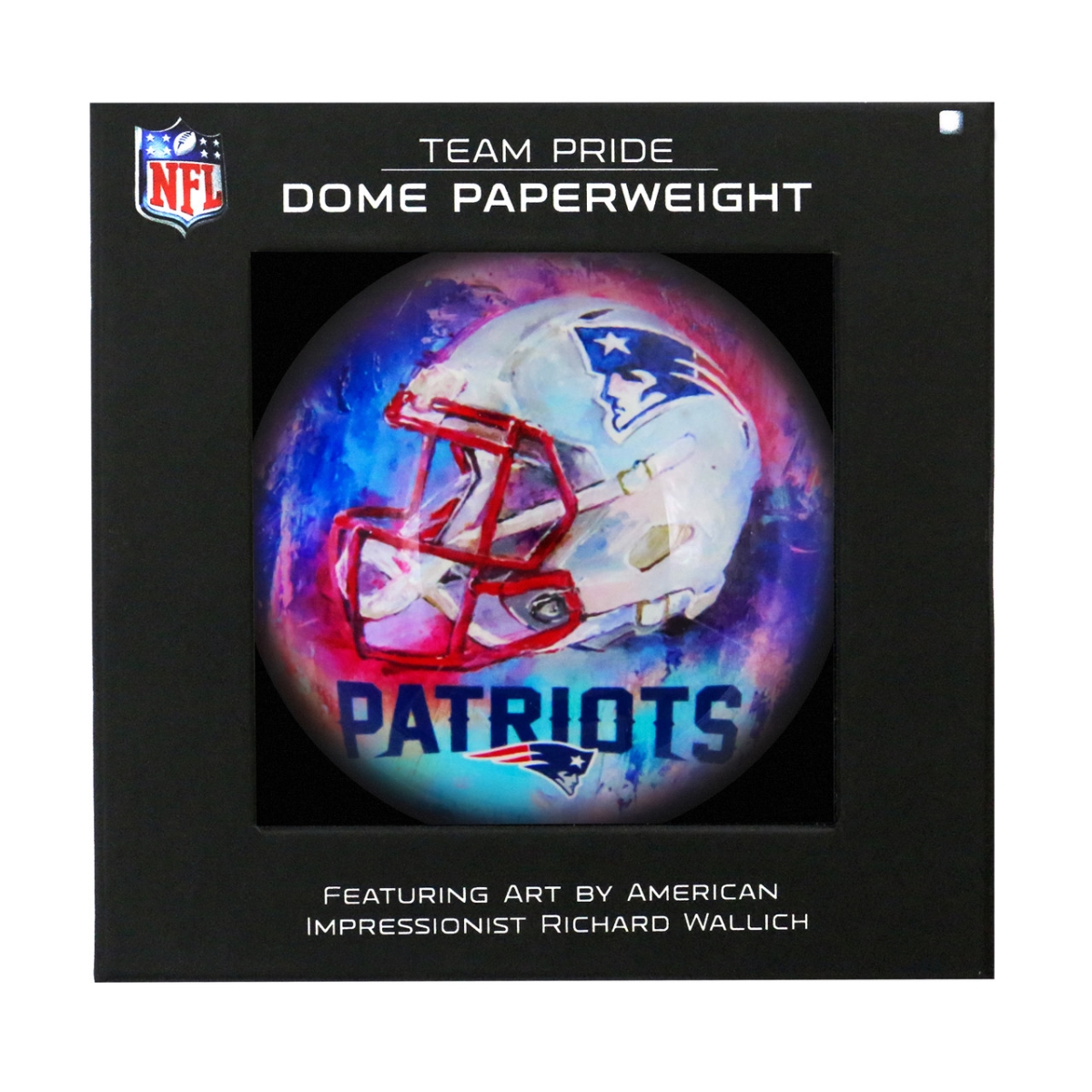 1007944639   England Patriots Paperweight Domed