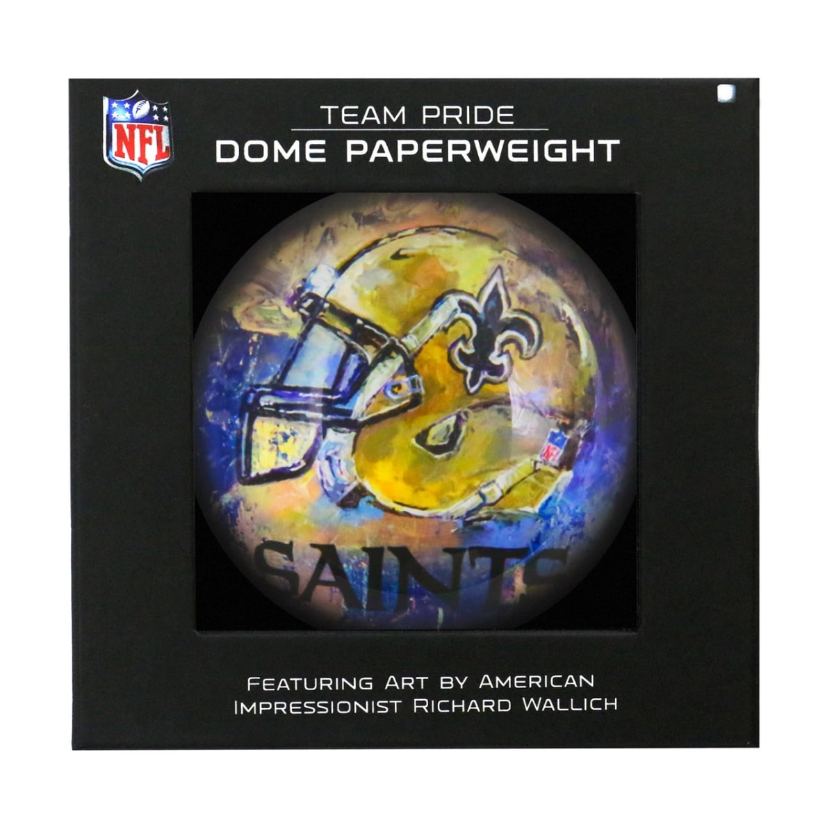1007944640   Orleans Saints Paperweight Domed