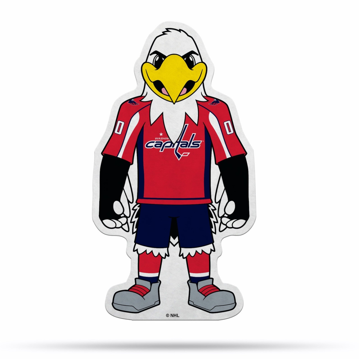6734579021 Washington Capitals Pennant Shape Cut Mascot Design