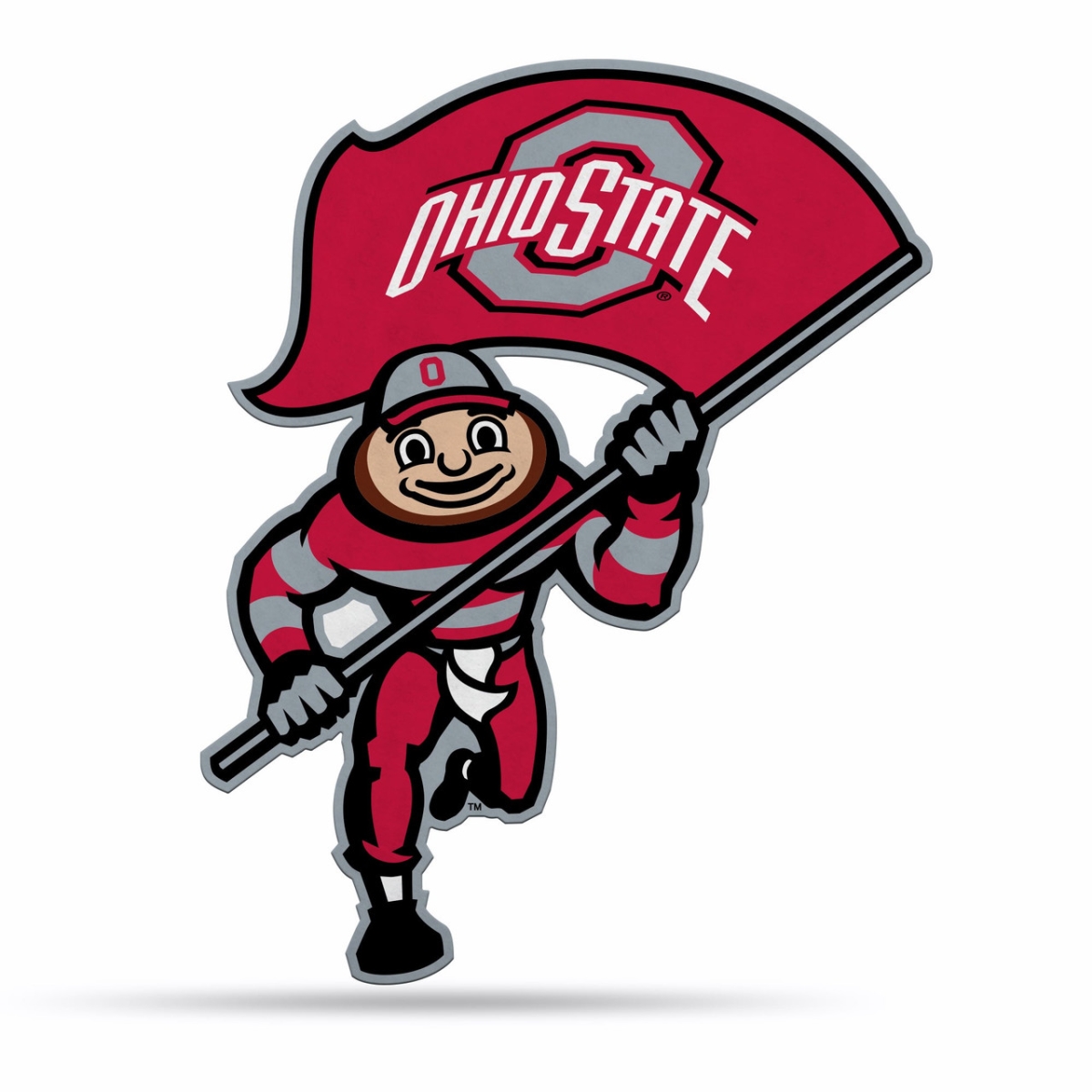 6734579048 Ohio State Buckeyes Pennant Shape Cut Mascot Design