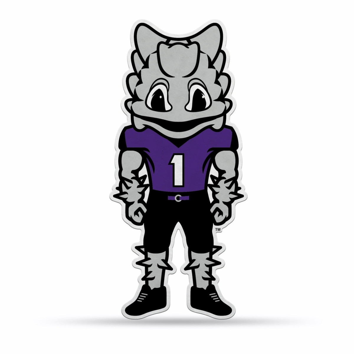 6734579044 TCU Horned Frogs Pennant Shape Cut Mascot Design