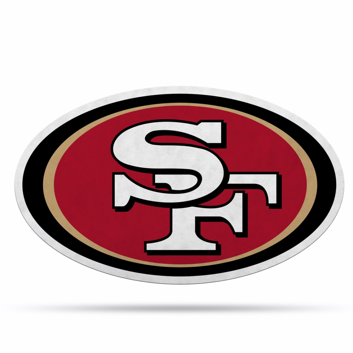6734579129 San Francisco 49ers Pennant Shape Cut Logo Design
