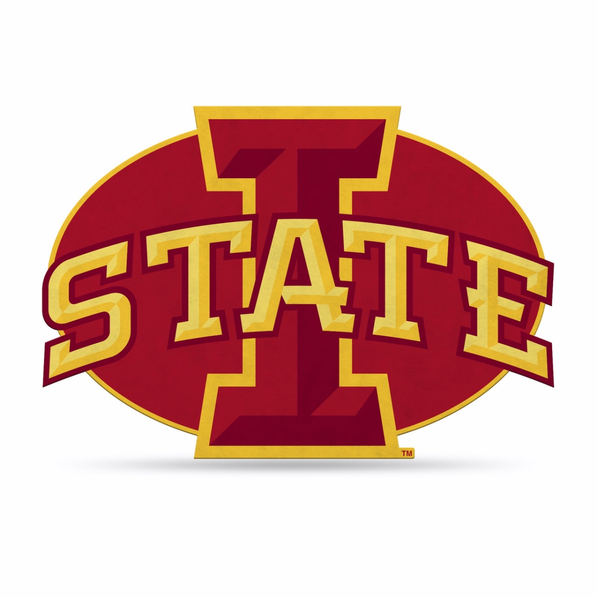 6734579185 Iowa State Cyclones Pennant Shape Cut Logo Design