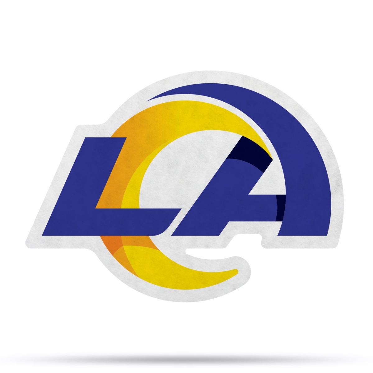 6734583433 Los Angeles Rams Pennant Shape Cut Logo Design