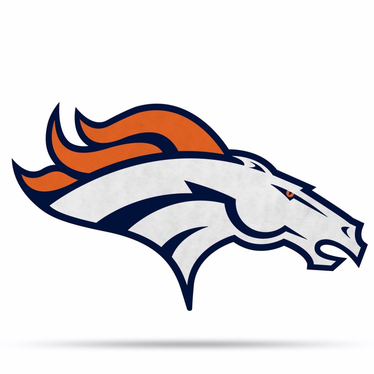 6734579126 Denver Broncos Pennant Shape Cut Logo Design