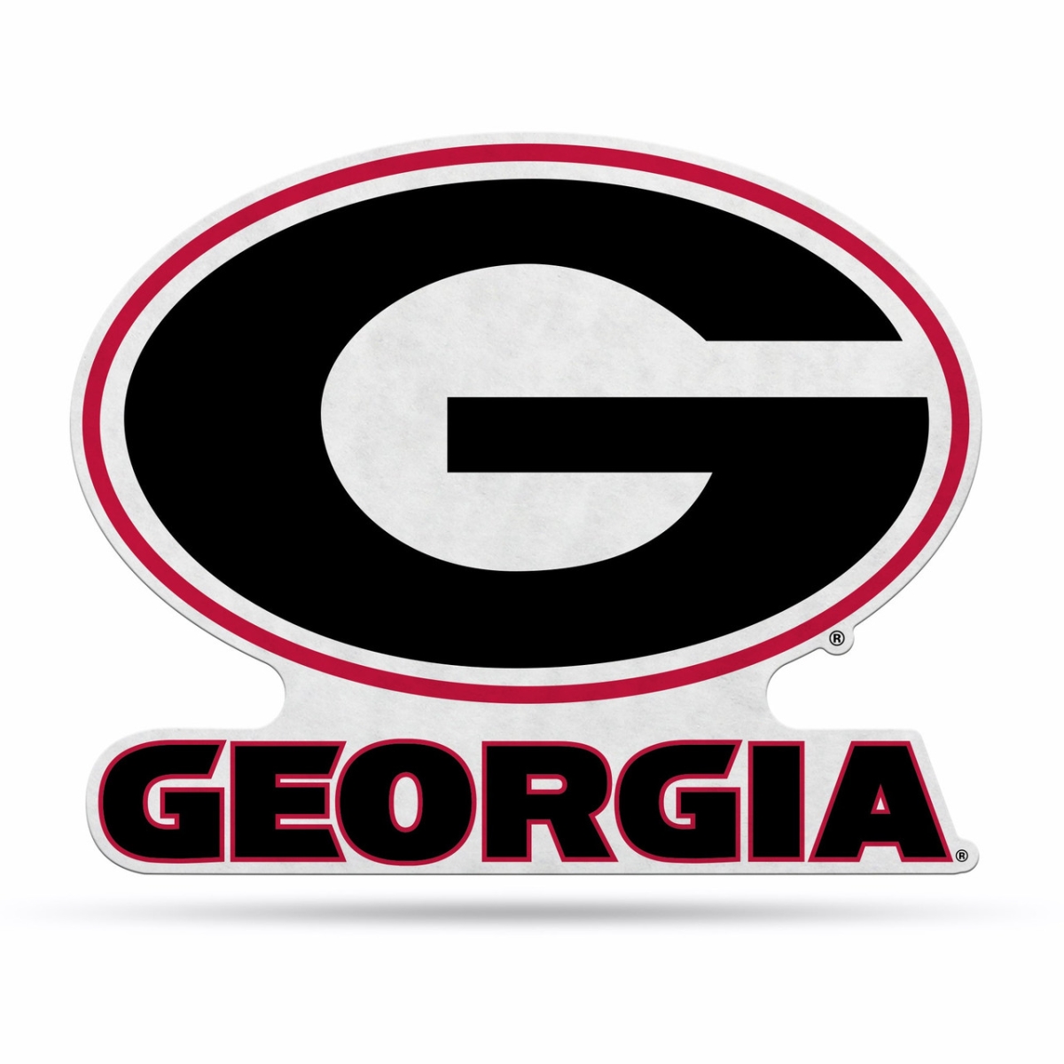 6734579175 Georgia Bulldogs Pennant Shape Cut Logo Design