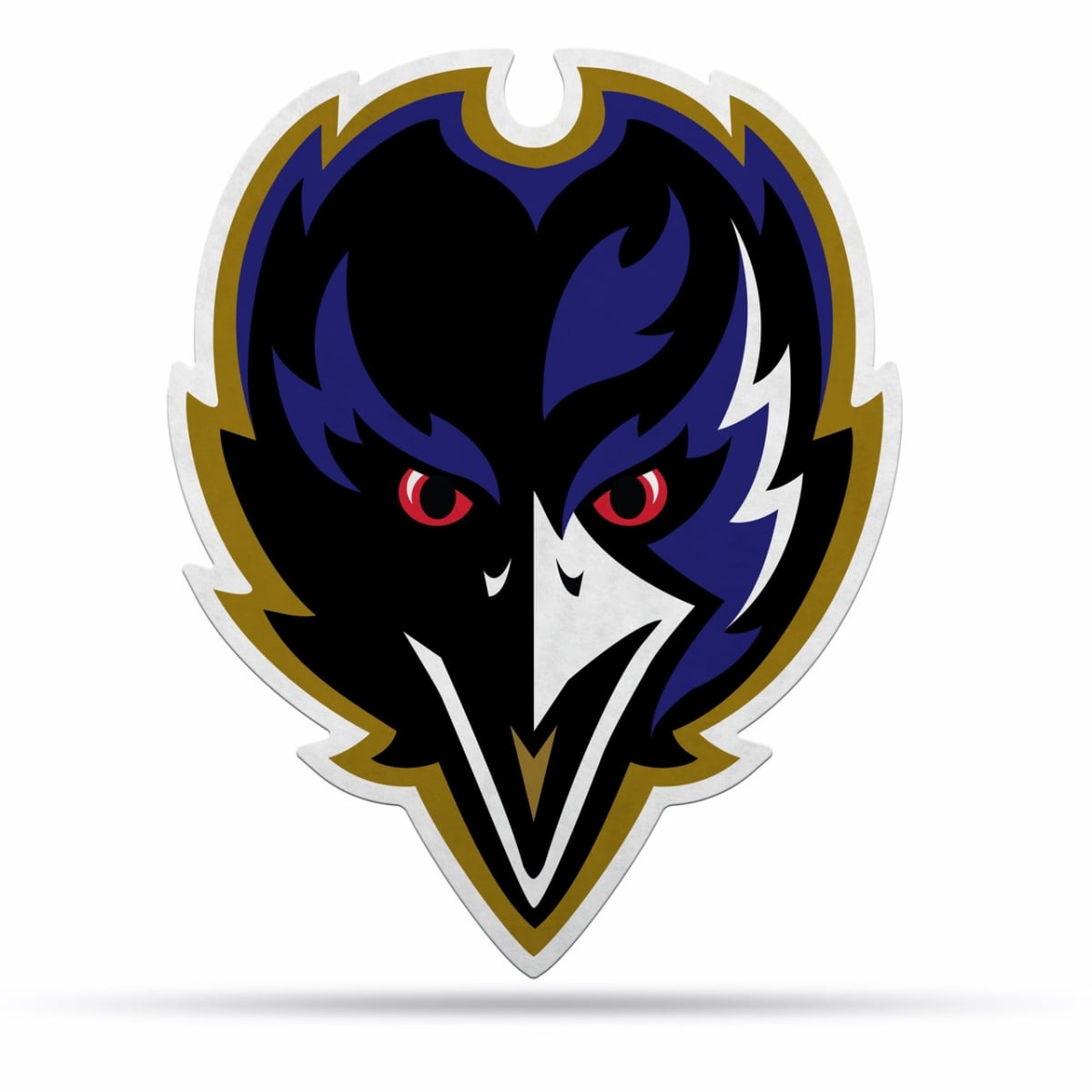 6734579117 Baltimore Ravens Pennant Shape Cut Logo Design