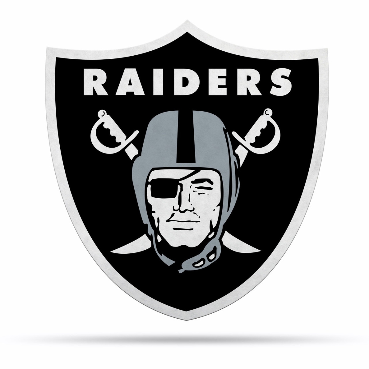6734579127 Las Vegas Raiders Pennant Shape Cut Logo Design