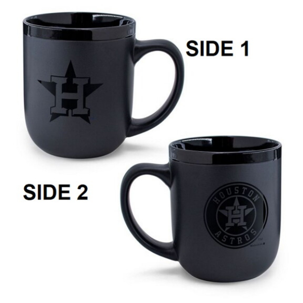 9416656970 17 oz Houston Astros Coffee Mug - Matte Black