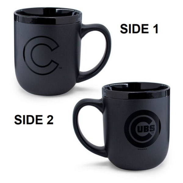 9416656983 17 oz Chicago Cubs Coffee Mug - Matte Black