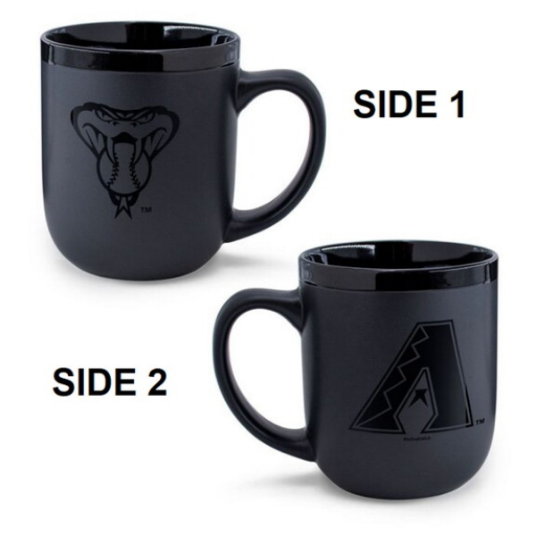 9416656984 17 oz Arizona Diamondbacks Coffee Mug - Matte Black