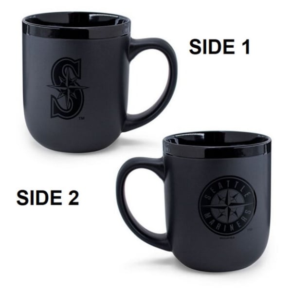 9416656987 17 oz Seattle Mariners Coffee Mug - Matte Black