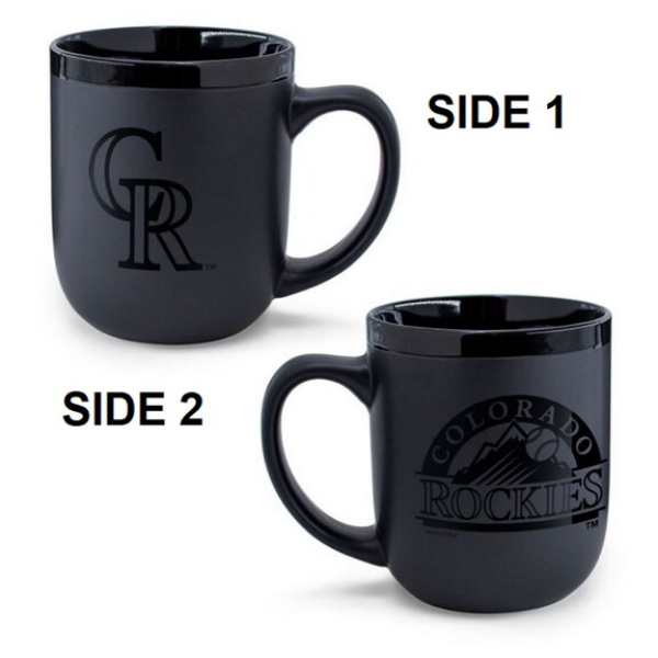 9416657000 17 oz Colorado Rockies Coffee Mug - Matte Black