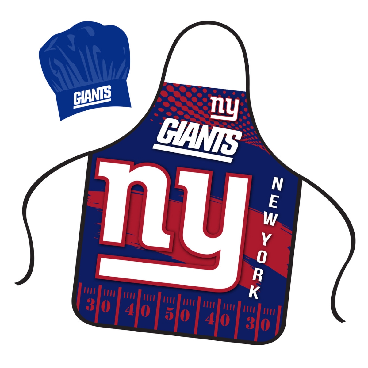 9468800035   York Giants Chef Hat & Apron Set