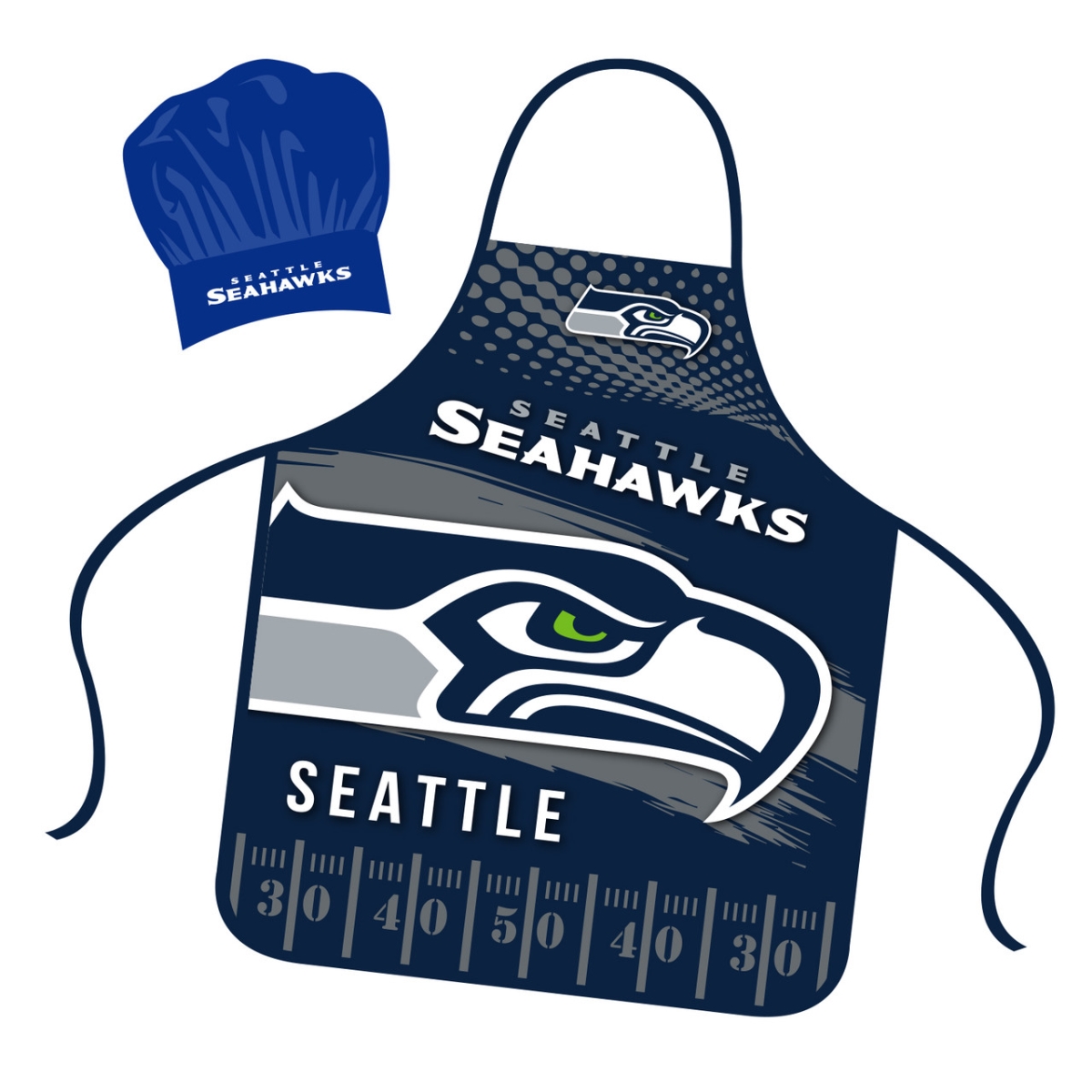 9468800040 Seattle Seahawks Chef Hat & Apron Set