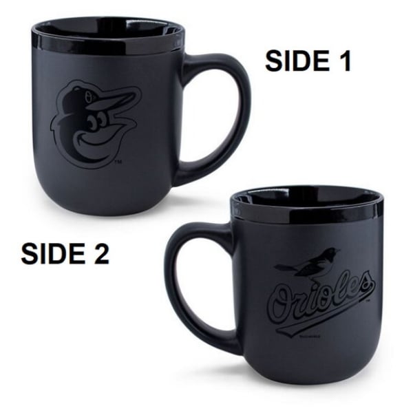 9416656991 17 oz Baltimore Orioles Coffee Mug - Matte Black